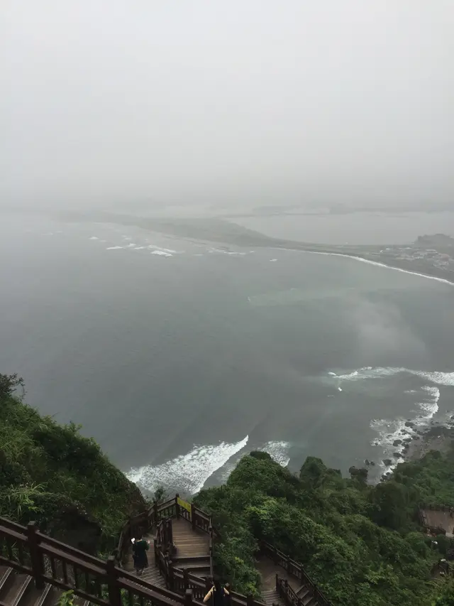 济州岛雾中海岸