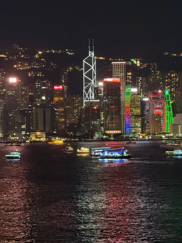 维港夜色天际线