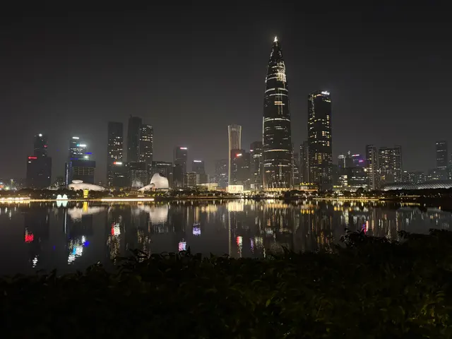 深圳湾灯火倒影