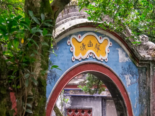 林中的彩色山门