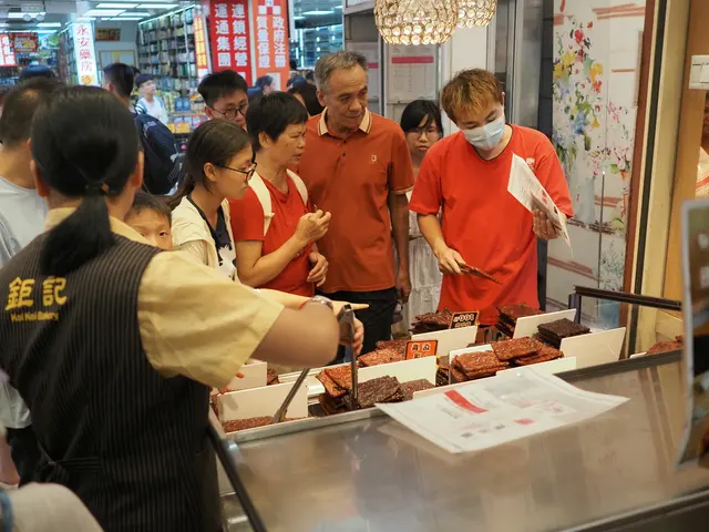 手信店里的肉干摊位